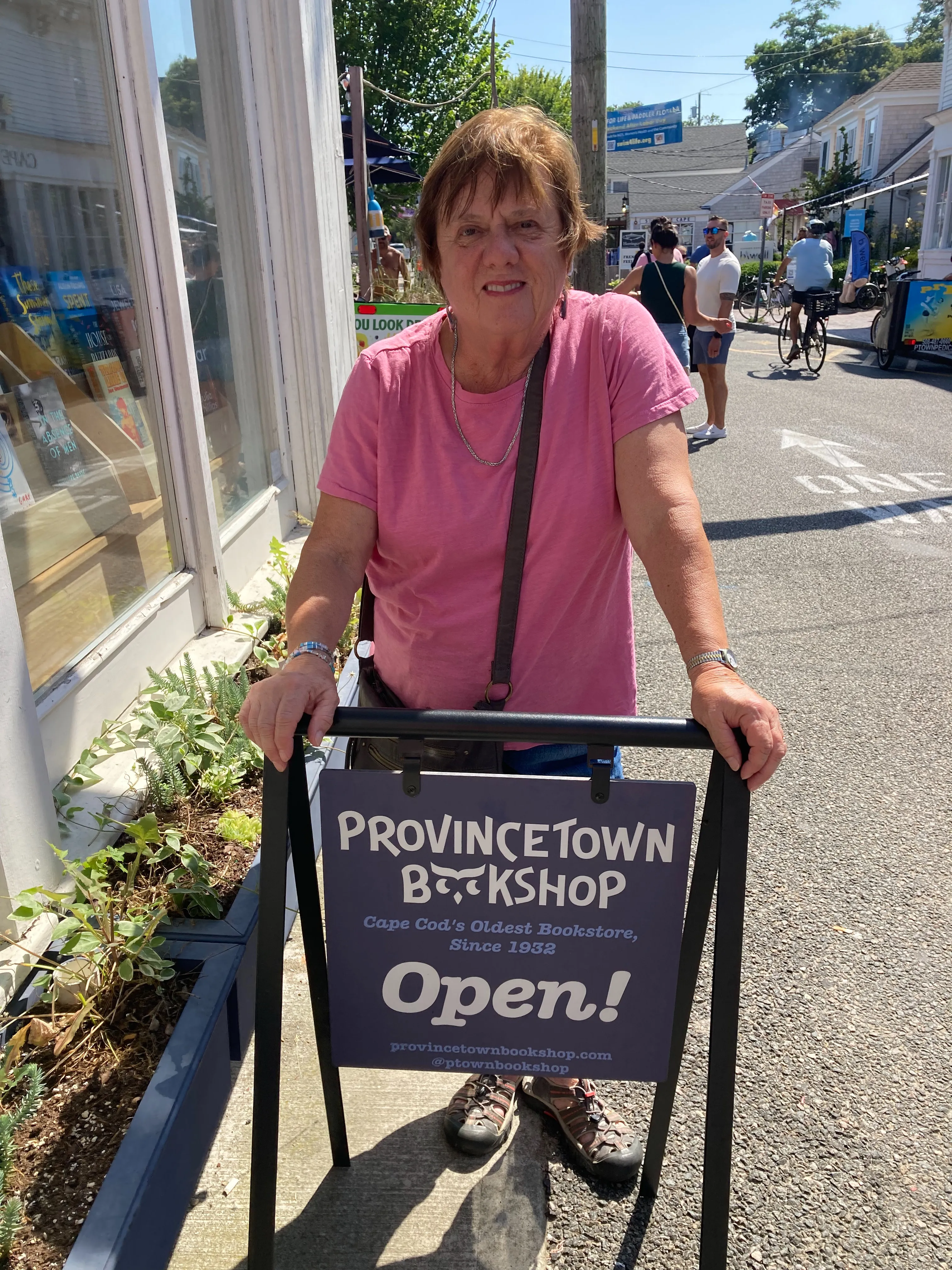 Claudette at the Provincetown Bookshop